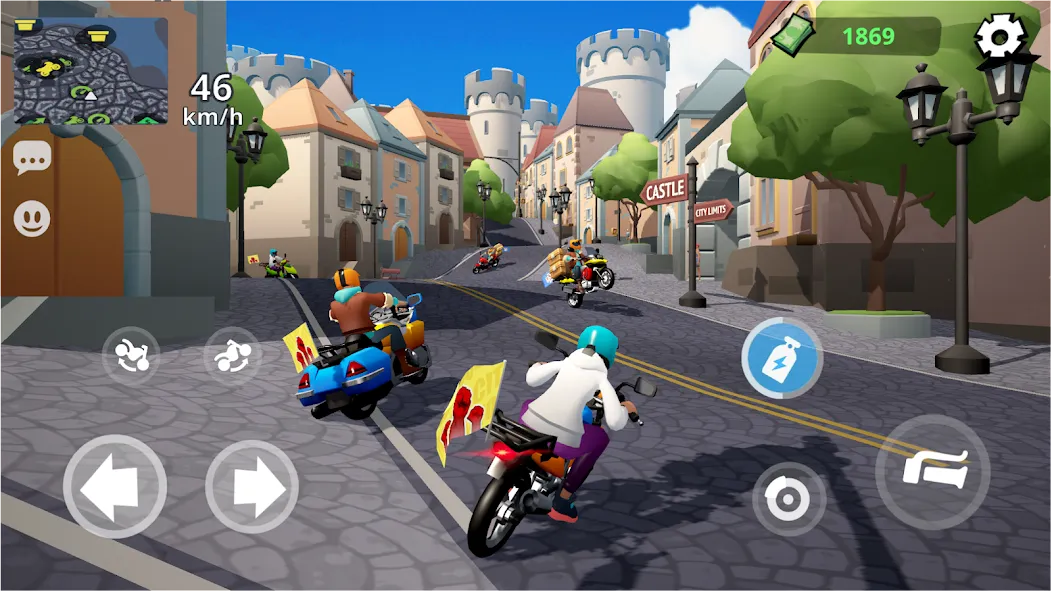 Moto City: Mad Bike Delivery (Мото Сити)  [МОД Много денег] Screenshot 1