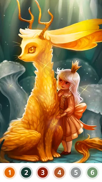 Myth & Fairy Color by Number  [МОД Все открыто] Screenshot 3