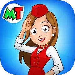 Взлом My Town Airport games for kids (Май Таун)  [МОД Все открыто] - последняя версия apk на Андроид