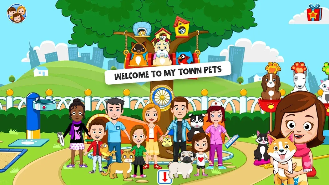 My Town: Pet games & Animals (Май Таун)  [МОД Все открыто] Screenshot 1