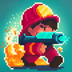 Взлом Firefighter: pixel shooter  [МОД Бесконечные монеты] - последняя версия apk на Андроид