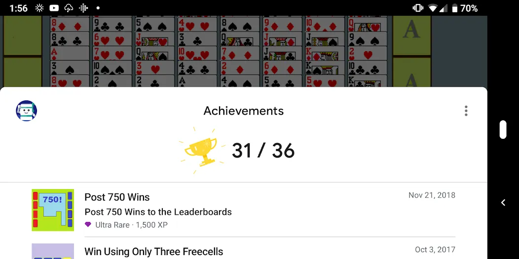 FreeCell with Leaderboards (Фрикел с таблицей лидеров)  [МОД Меню] Screenshot 4