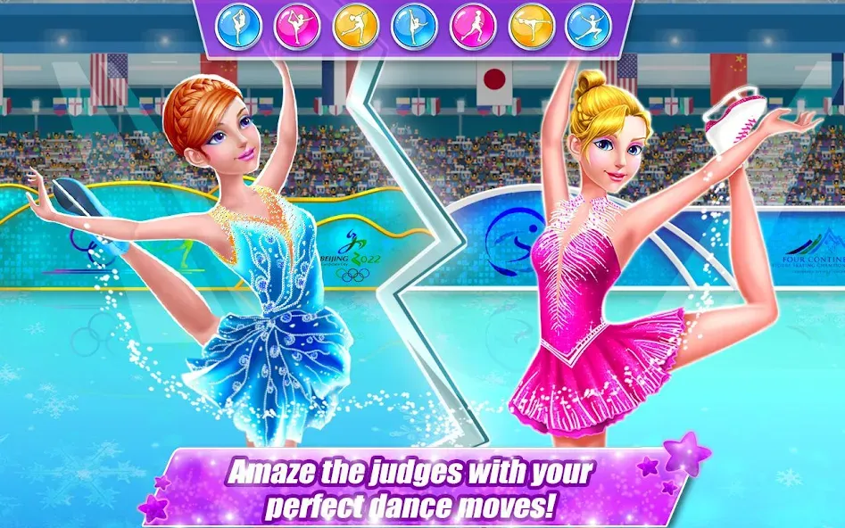 Ice Skating Superstar - Perfec  [МОД Menu] Screenshot 1