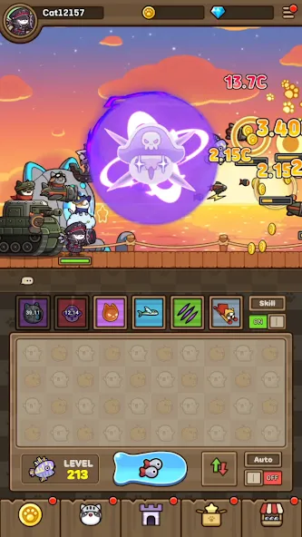 Cat Hero : Idle RPG (Кэт Хиро)  [МОД Меню] Screenshot 3