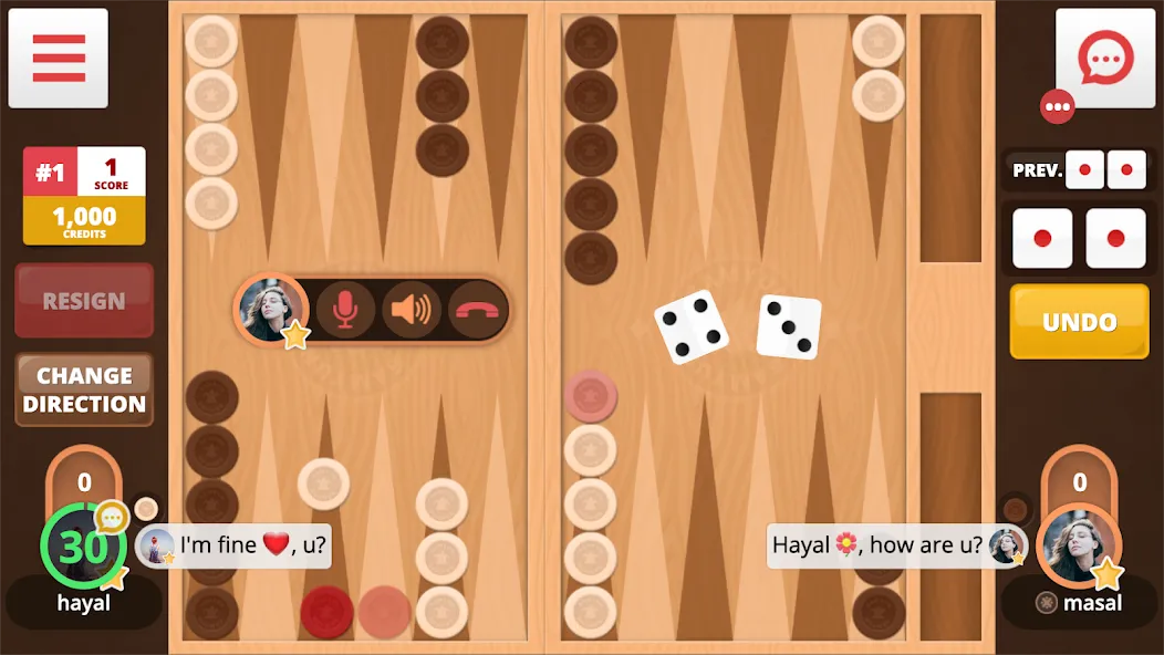 Backgammon Online (Тавла Онлайн)  [МОД Menu] Screenshot 1