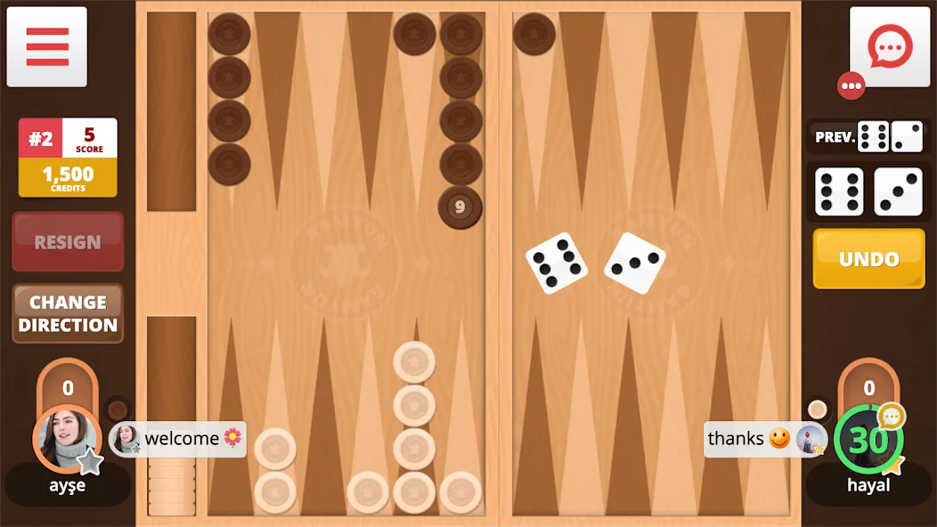 Backgammon Online (Тавла Онлайн)  [МОД Menu] Screenshot 2