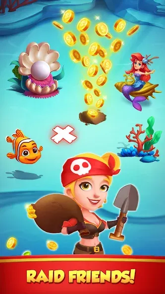 Coin Rush - Pirate GO! (Коин Раш)  [МОД Бесконечные деньги] Screenshot 3