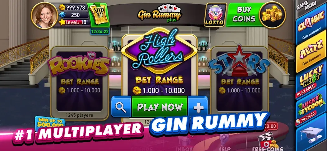 Gin Rummy Plus: Fun Card Game (Джин Рамми Плюс)  [МОД Бесконечные деньги] Screenshot 2