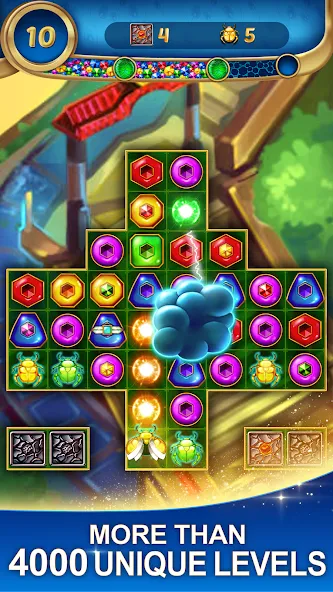 Lost Jewels - Match 3 Puzzle (Лост Джуэлс)  [МОД Unlimited Money] Screenshot 4