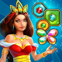 Взломанная Lost Jewels - Match 3 Puzzle (Лост Джуэлс)  [МОД Unlimited Money] - стабильная версия apk на Андроид