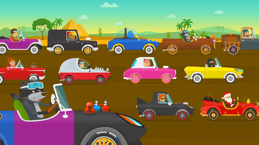 Racing car games for kids 2-5  [МОД Unlimited Money] Screenshot 5