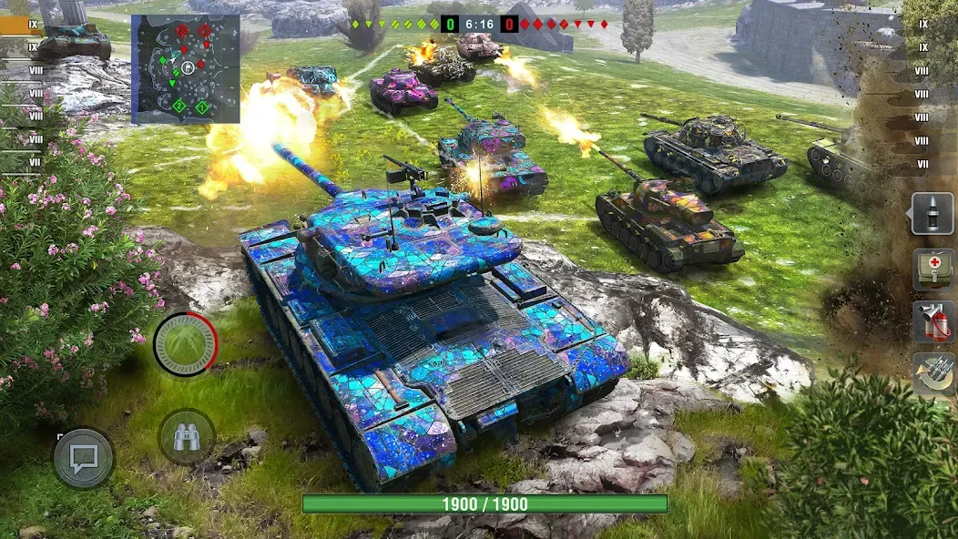 World of Tanks Blitz (Ворлд оф Танкс Блиц ПВП)  [МОД Unlocked] Screenshot 1