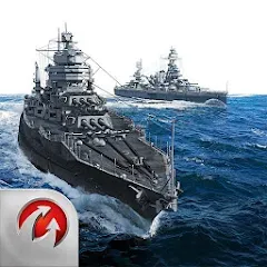 Скачать взлом World of Warships Blitz War (Ворлд оф Варшипс Блиц Вар)  [МОД Mega Pack] - полная версия apk на Андроид