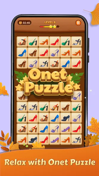 Onet Puzzle - Tile Match Game (Онет Пазл)  [МОД Бесконечные монеты] Screenshot 1