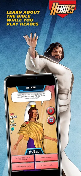 Bible Trivia Game: Heroes (Библейская игра викторина)  [МОД Бесконечные деньги] Screenshot 2