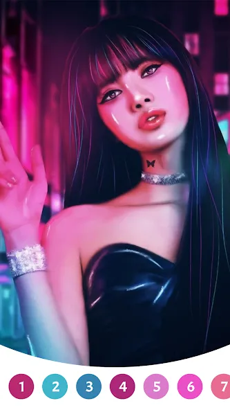 BlackPink Paint by Number (БлэкПинк Раскраска по номерам)  [МОД Unlimited Money] Screenshot 1