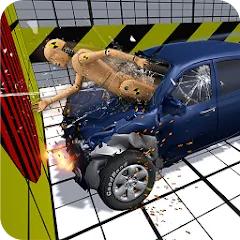 Скачать взломанную Car Crash Test Simulator  [МОД Mega Pack] - последняя версия apk на Андроид