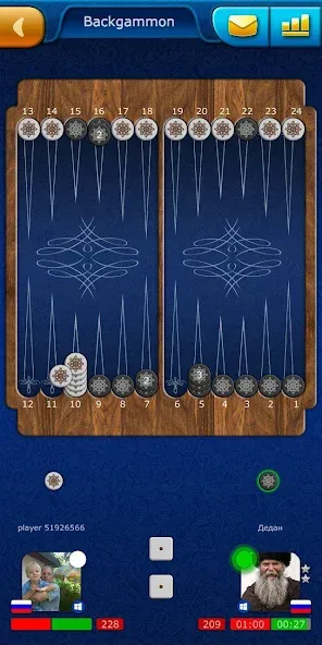 Backgammon LiveGames online  [МОД Много денег] Screenshot 3