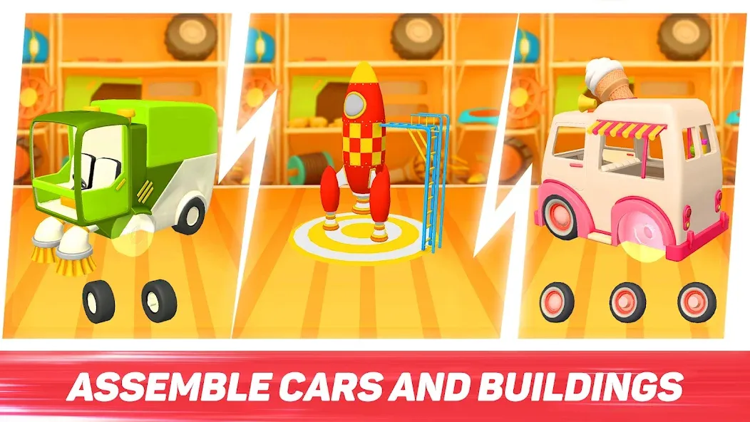 Leo Runner: car games for kids  [МОД Бесконечные монеты] Screenshot 2