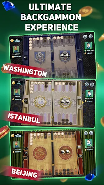 Backgammon Tournament  [МОД Много денег] Screenshot 2