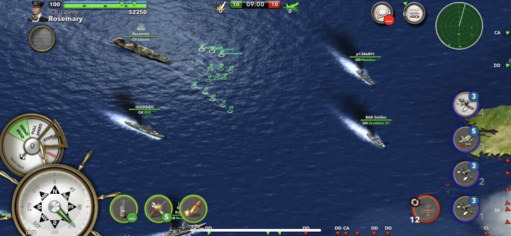 Navy Field: Online Sea Battles (НеиФилд)  [МОД Меню] Screenshot 1