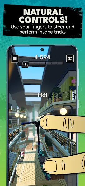 Touchgrind Scooter (Тачгринд Скутер)  [МОД Много монет] Screenshot 3