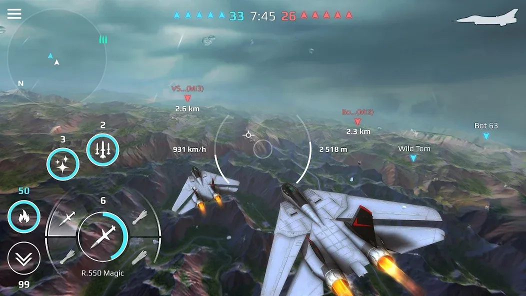 Sky Combat: War Planes Online (Скай Комбат)  [МОД Menu] Screenshot 4