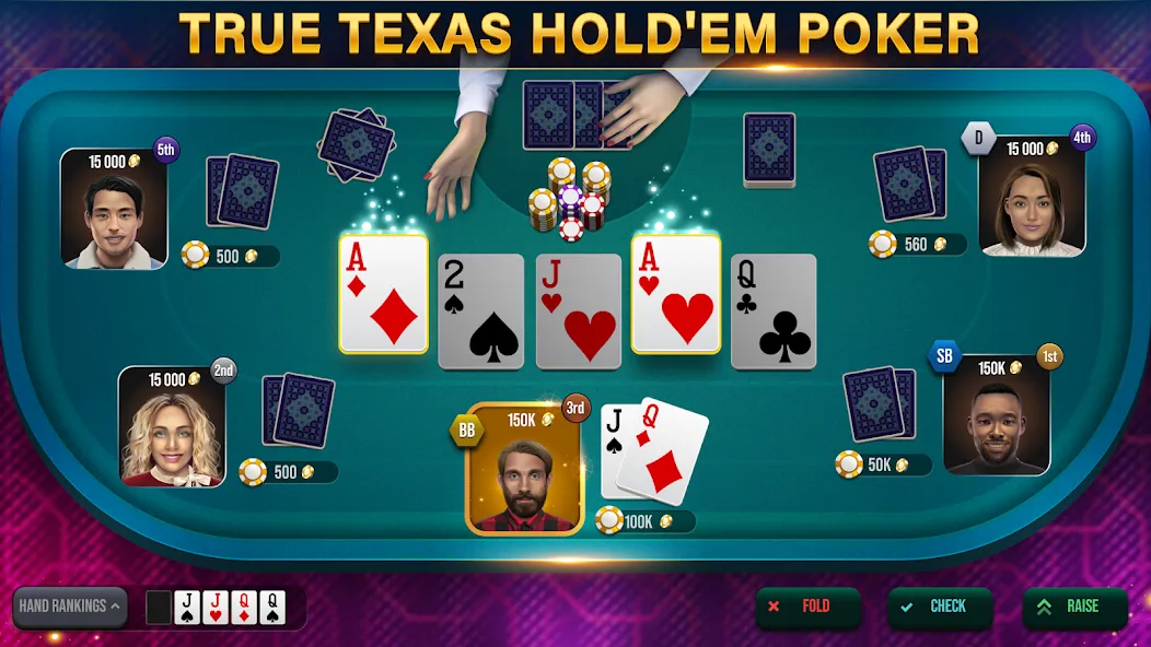 Poker Tour: Texas Holdem World (Покер Тур)  [МОД Unlocked] Screenshot 1
