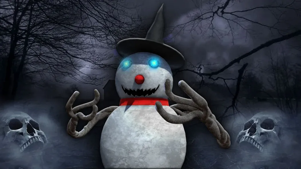 Evil Scary Snowman  Games 3d (Ивил Скари Сноумэн Геймс 3д)  [МОД Много денег] Screenshot 1