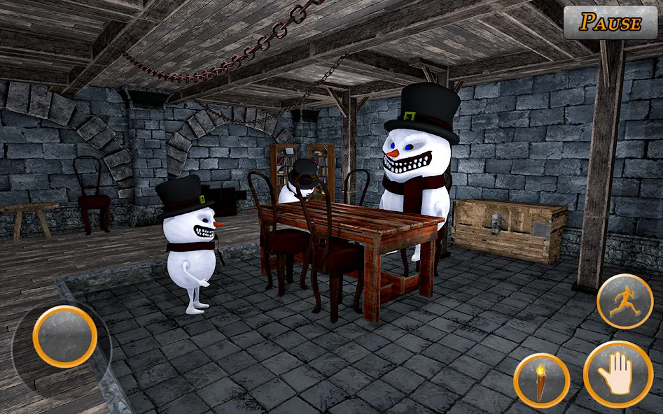 Evil Scary Snowman  Games 3d (Ивил Скари Сноумэн Геймс 3д)  [МОД Много денег] Screenshot 4