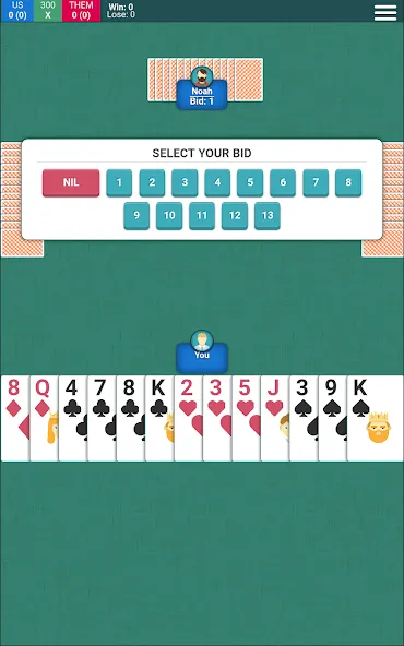 Spades Card Game (Спейдс Карточная Игра)  [МОД Unlocked] Screenshot 4