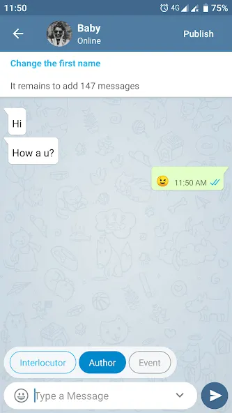 Fake Chat Messenger — TeleFake  [МОД Меню] Screenshot 4