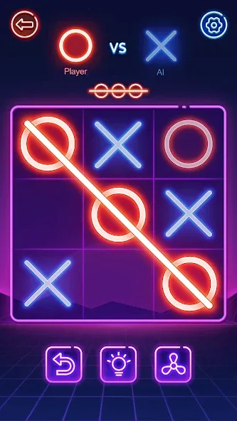 Tic Tac Toe 2 Player: XOXO  [МОД Unlimited Money] Screenshot 1