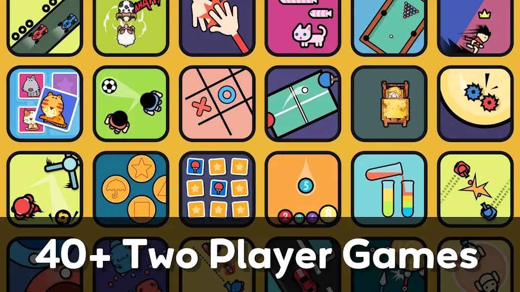 Two Player Games: 2 Player Joy  [МОД Menu] Screenshot 1