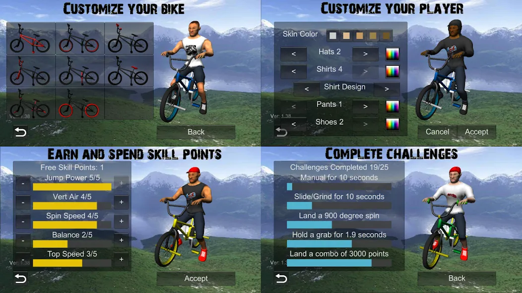 BMX Freestyle Extreme 3D (Фристайл Экстрим 3D)  [МОД Menu] Screenshot 5