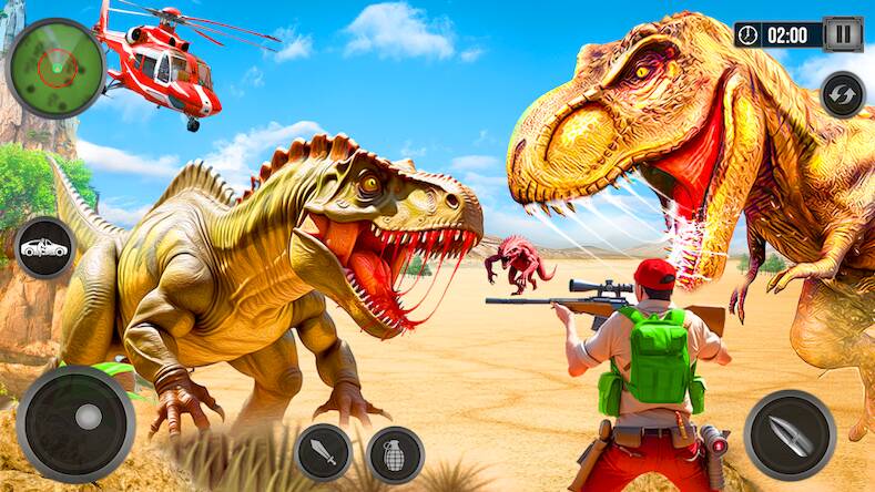   Wild Dino Hunter 3D Gun Games -     