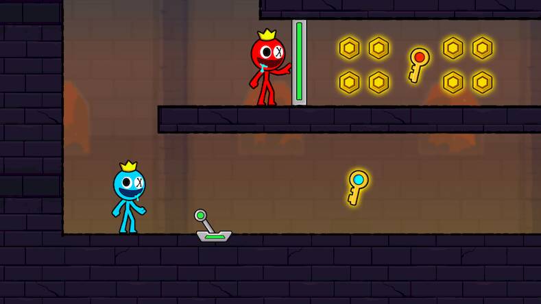   Red and Blue Stickman 2 -     