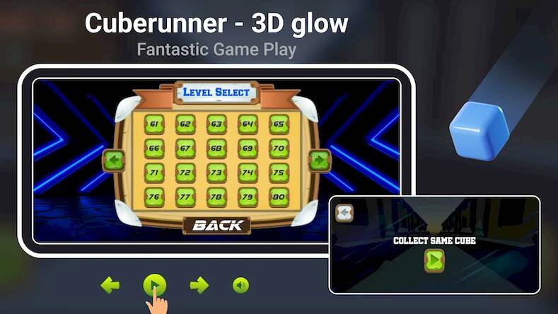   Cube Runner 3D Glow -     