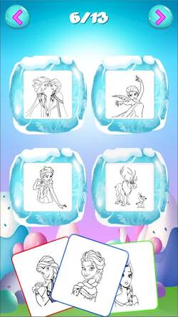   Frozen Coloring Pages. -     