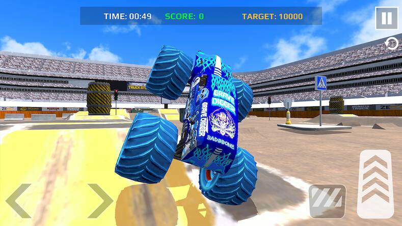   Car Games: Monster Truck Stunt -     