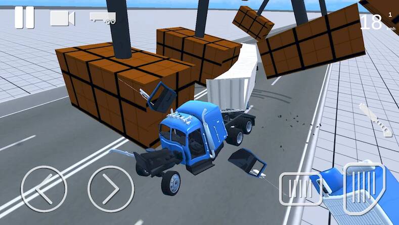   Truck Crash Simulator Accident -     