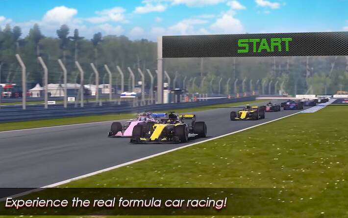   Formula car racing Real car -     