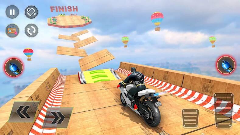   Mega Ramp Stunt Bike Games 3D -     