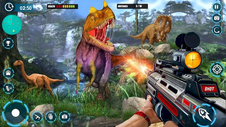   Dinosaur game: Dinosaur Hunter -     