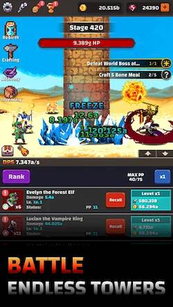   Tower Quest: Pixel Idle RPG -     