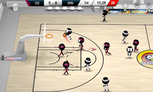   Stickman Basketball 3D -     