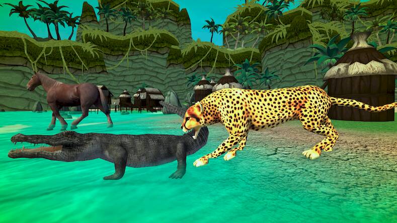   Lion Cheetah Family Simulator -     