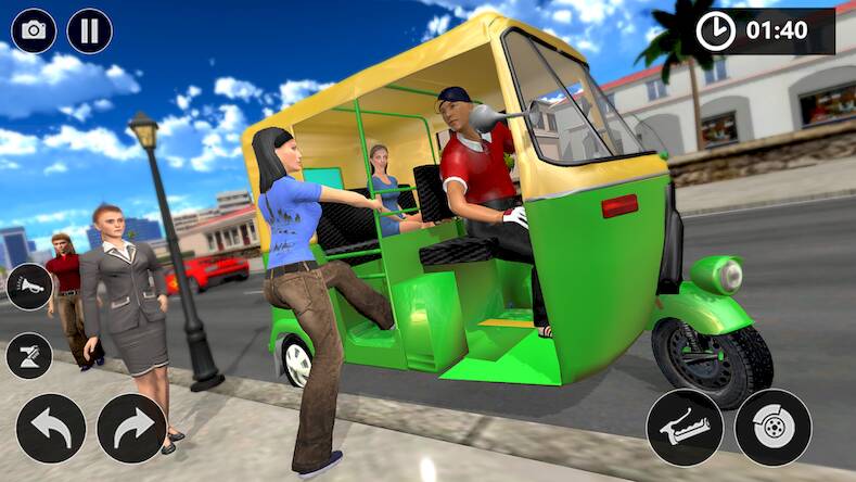   city tuk tuk rickshaw games -     