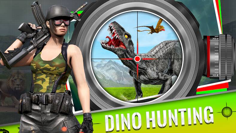   Wild Dinosaur Hunter Zoo Games -     