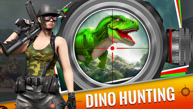   Wild Dinosaur Hunter Zoo Games -     